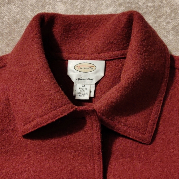 Talbots Pumpkin Spice Boiled Alpaca and Wool Blend Jacket, Size M - Picture 2 of 13